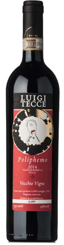 75,95 € Envoi gratuit | Vin Rouge Luigi Tecce Poliphemo Réserve D.O.C.G. Taurasi Campanie Italie Aglianico Biologique Bouteille 75 cl