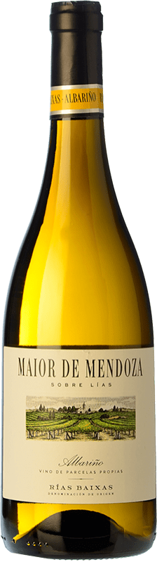 18,95 € Бесплатная доставка | Белое вино Maior de Mendoza Sobre Lías старения D.O. Rías Baixas Галисия Испания Albariño бутылка 75 cl