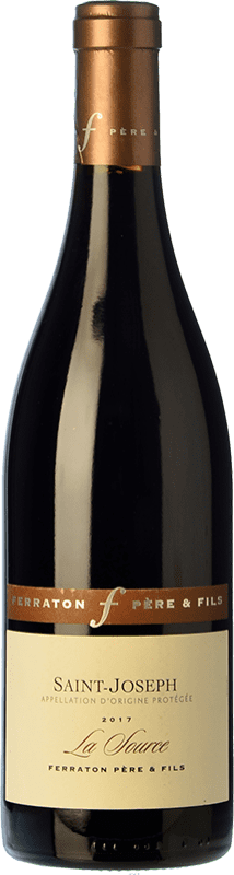 34,95 € 免费送货 | 红酒 Ferraton Père La Source 岁 A.O.C. Saint-Joseph 罗纳 法国 Syrah 瓶子 75 cl