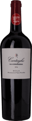 23,95 € Free Shipping | Red wine Mandrarossa Cartagho D.O.C. Sicilia Sicily Italy Nero d'Avola Bottle 75 cl