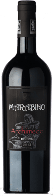 34,95 € Envío gratis | Vino Tinto Marabino Eloro Archimede Reserva D.O.C. Sicilia Sicilia Italia Nero d'Avola Eco — Ecológico 75 cl