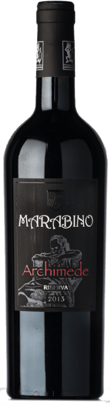 34,95 € Free Shipping | Red wine Marabino Eloro Archimede Reserve D.O.C. Sicilia Sicily Italy Nero d'Avola Bottle 75 cl