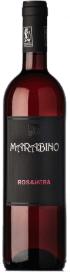 14,95 € 免费送货 | 玫瑰酒 Marabino Rosato Rosa Nera I.G.T. Terre Siciliane 西西里岛 意大利 Nero d'Avola 瓶子 75 cl