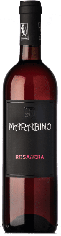 15,95 € Spedizione Gratuita | Vino Rosato Marabino Rosa Nera I.G.T. Terre Siciliane Sicilia Italia Nero d'Avola Eco Biologico Bottiglia 75 cl