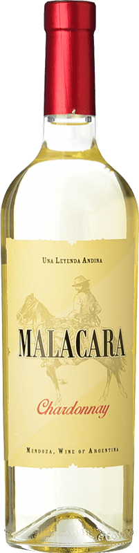 12,95 € Envio grátis | Vinho branco Pelleriti Malacara I.G. Valle de Uco Vale do Uco Argentina Chardonnay Garrafa 75 cl