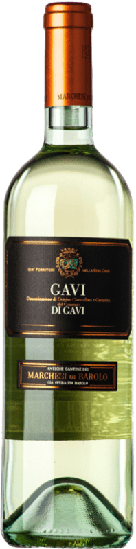 18,95 € 免费送货 | 白酒 Marchesi di Barolo D.O.C.G. Cortese di Gavi 皮埃蒙特 意大利 Cortese 瓶子 75 cl