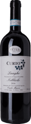 32,95 € Бесплатная доставка | Красное вино Marco Curto D.O.C. Langhe Пьемонте Италия Nebbiolo бутылка 75 cl