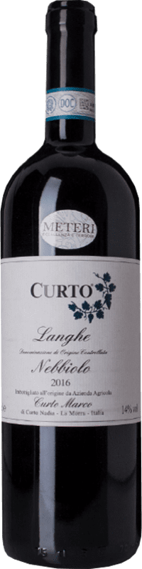 32,95 € Kostenloser Versand | Rotwein Marco Curto D.O.C. Langhe Piemont Italien Nebbiolo Flasche 75 cl