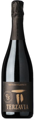 47,95 € Envio grátis | Espumante branco Marco de Bartoli Metodo Classico Terza Via Extra Brut Reserva D.O.C. Sicilia Sicília Itália Grillo Garrafa 75 cl