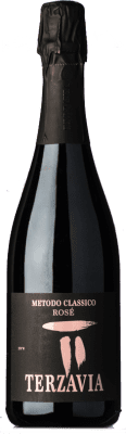 29,95 € 免费送货 | 玫瑰气泡酒 Marco de Bartoli Metodo Classico Terza Via Rosé 额外的香味 I.G.T. Terre Siciliane 西西里岛 意大利 Nero d'Avola, Grillo 瓶子 75 cl