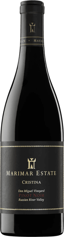 82,95 € Free Shipping | Red wine Marimar Estate Cristina Oak I.G. Russian River Valley Russian River Valley United States Pinot Black Bottle 75 cl