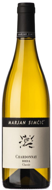 18,95 € Бесплатная доставка | Белое вино Simčič Marjan I.G. Primorska Goriška Brda Словения Chardonnay — Шардоне 75 cl
