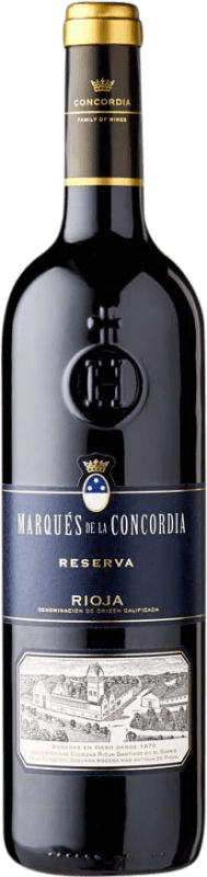 13,95 € Kostenloser Versand | Rotwein Marqués de La Concordia Reserve — Gereift D.O.Ca. Rioja La Rioja Spanien Tempranillo Flasche 75 cl