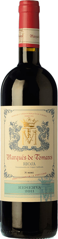 17,95 € Kostenloser Versand | Rotwein Marqués de Tomares Reserve D.O.Ca. Rioja La Rioja Spanien Tempranillo, Graciano, Mazuelo, Viura Flasche 75 cl