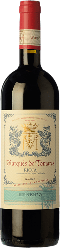 18,95 € Envio grátis | Vinho tinto Marqués de Tomares Reserva D.O.Ca. Rioja La Rioja Espanha Tempranillo, Graciano, Mazuelo, Viura Garrafa 75 cl