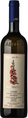9,95 € Envío gratis | Vino blanco Abbona Valle dell'Olmo D.O.C. Langhe Piemonte Italia Favorita Botella 75 cl
