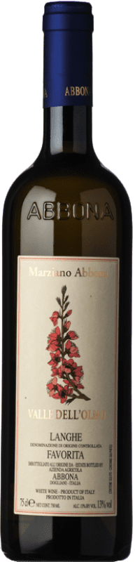 9,95 € Бесплатная доставка | Белое вино Abbona Valle dell'Olmo D.O.C. Langhe Пьемонте Италия Favorita бутылка 75 cl