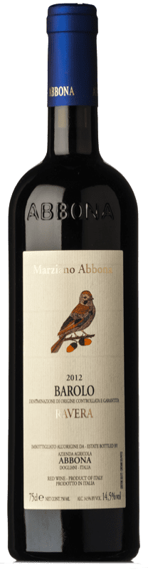 45,95 € Envio grátis | Vinho tinto Abbona Ravera D.O.C.G. Barolo Piemonte Itália Nebbiolo Garrafa 75 cl
