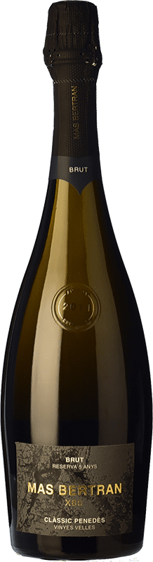 54,95 € Free Shipping | Rosé sparkling Mas Bertran X80 Brut Nature Reserve D.O. Penedès Catalonia Spain Sumoll, Xarel·lo Bottle 75 cl