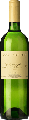 24,95 € Бесплатная доставка | Белое вино Haut-Buis Les Agrunelles старения I.G.P. Vin de Pays de l'Hérault Лангедок Франция Roussanne, Chardonnay бутылка 75 cl