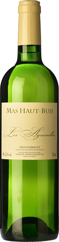 25,95 € Envio grátis | Vinho branco Haut-Buis Les Agrunelles Crianza I.G.P. Vin de Pays de l'Hérault Languedoc França Roussanne, Chardonnay Garrafa 75 cl