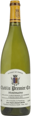 38,95 € Бесплатная доставка | Белое вино Jean-Paul & Benoît Droin Montmains 1er Cru A.O.C. Chablis Premier Cru Бургундия Франция Chardonnay бутылка 75 cl