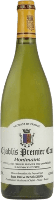 39,95 € 免费送货 | 白酒 Jean-Paul & Benoît Droin Montmains A.O.C. Chablis Premier Cru 勃艮第 法国 Chardonnay 瓶子 75 cl