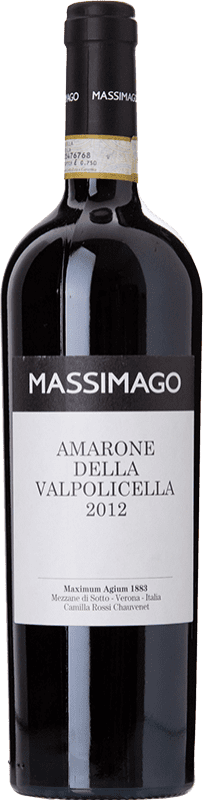 69,95 € Spedizione Gratuita | Vino rosso Massimago D.O.C.G. Amarone della Valpolicella Veneto Italia Corvina, Rondinella, Corvinone Bottiglia 75 cl