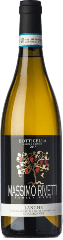 23,95 € 免费送货 | 白葡萄酒 Massimo Rivetti Botticella D.O.C. Langhe 皮埃蒙特 意大利 Chardonnay — 莎当妮 Eco — 生态 有机 天然 75 cl