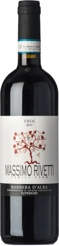 18,95 € Бесплатная доставка | Красное вино Massimo Rivetti Froi Superiore D.O.C. Barbera d'Alba Пьемонте Италия Barbera бутылка 75 cl