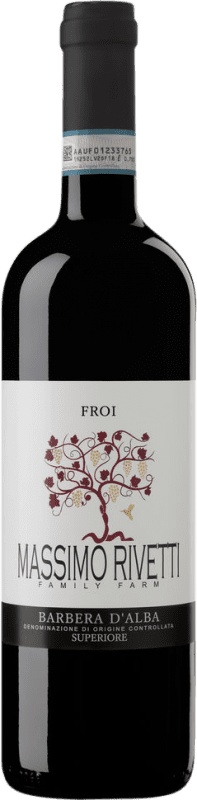19,95 € Free Shipping | Red wine Massimo Rivetti Froi Superiore D.O.C. Barbera d'Alba Piemonte Italy Barbera Bottle 75 cl