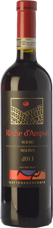 45,95 € Free Shipping | Red wine Matteo Correggia Ròche d'Ampsèj Reserve D.O.C.G. Roero Piemonte Italy Nebbiolo Bottle 75 cl