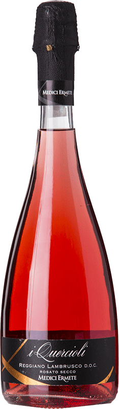 7,95 € Envio grátis | Vinho rosé Medici Ermete Rosato Quercioli D.O.C. Reggiano Emília-Romanha Itália Lambrusco Marani Garrafa 75 cl