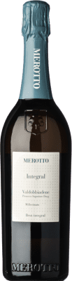 16,95 € Spedizione Gratuita | Spumante bianco Merotto Integral Brut D.O.C.G. Prosecco di Conegliano-Valdobbiadene Veneto Italia Glera Bottiglia 75 cl