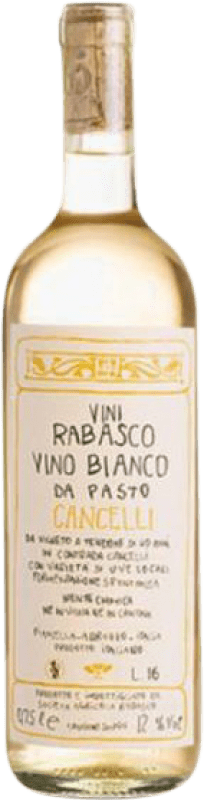 16,95 € Spedizione Gratuita | Vino bianco Rabasco Cancelli Bianco D.O.C. Abruzzo Abruzzo Italia Trebbiano Bottiglia 75 cl
