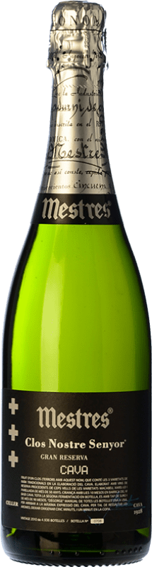 33,95 € Envio grátis | Espumante branco Mestres Clos Nostre Senyor Brut Nature D.O. Cava Espanha Macabeo, Xarel·lo, Parellada Garrafa 75 cl