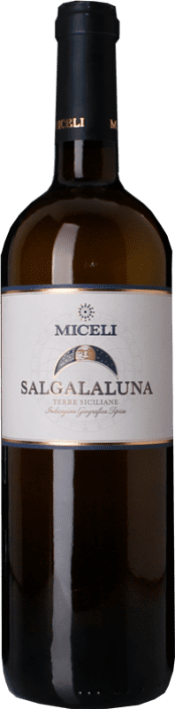 12,95 € Spedizione Gratuita | Vino bianco Miceli Salgalaluna I.G.T. Terre Siciliane Sicilia Italia Grillo Bottiglia 75 cl