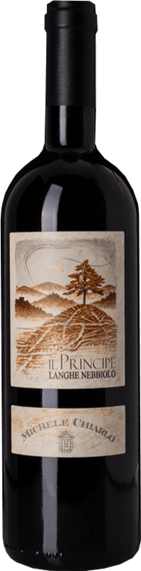 18,95 € 免费送货 | 红酒 Michele Chiarlo Il Principe D.O.C. Langhe 皮埃蒙特 意大利 Nebbiolo 瓶子 75 cl