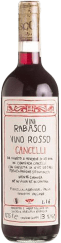 16,95 € Spedizione Gratuita | Vino rosso Rabasco Rosso Cancelli I.G. Vino da Tavola Abruzzo Italia Montepulciano Bottiglia 75 cl