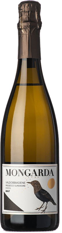 16,95 € Spedizione Gratuita | Spumante bianco Mongarda Brut D.O.C.G. Prosecco di Conegliano-Valdobbiadene Veneto Italia Glera Bottiglia 75 cl