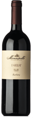 15,95 € 免费送货 | 红酒 Monsupello I Gelsi I.G.T. Provincia di Pavia 伦巴第 意大利 Barbera 瓶子 75 cl