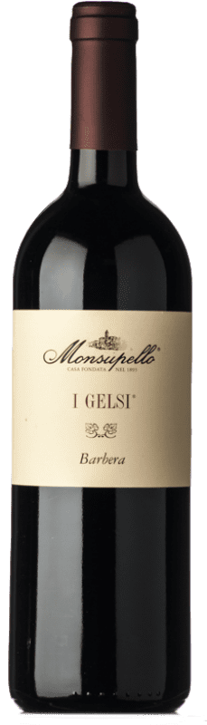 15,95 € Spedizione Gratuita | Vino rosso Monsupello I Gelsi I.G.T. Provincia di Pavia lombardia Italia Barbera Bottiglia 75 cl