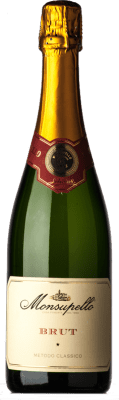 26,95 € 免费送货 | 白起泡酒 Monsupello Metodo Classico 香槟 I.G.T. Lombardia 伦巴第 意大利 Pinot Black 瓶子 75 cl