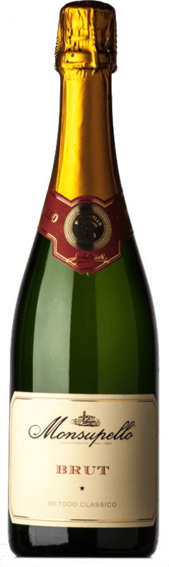 28,95 € Spedizione Gratuita | Spumante Bianco Monsupello Brut Classico I.G.T. Lombardia lombardia Italia Pinot Nero 75 cl