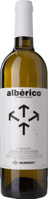 14,95 € Бесплатная доставка | Белое вино Montepepe Albérico I.G.T. Toscana Тоскана Италия Vermentino бутылка 75 cl