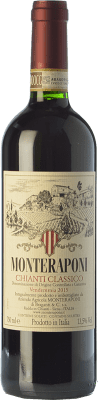 38,95 € Spedizione Gratuita | Vino rosso Monteraponi D.O.C.G. Chianti Classico Toscana Italia Sangiovese, Canaiolo Bottiglia 75 cl