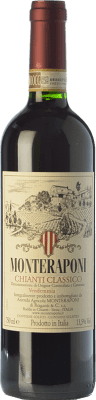 39,95 € Spedizione Gratuita | Vino Rosso Monteraponi Classico D.O.C.G. Chianti Toscana Italia Sangiovese, Canaiolo Eco — Biologico 75 cl