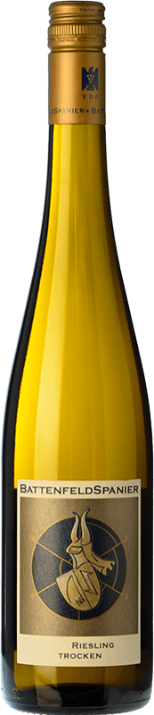 22,95 € Envío gratis | Vino blanco Battenfeld Spanier Eisquell Trocken Q.b.A. Rheinhessen Rheinhessen Alemania Riesling Botella 75 cl