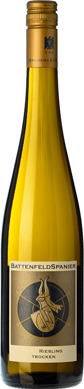 22,95 € 免费送货 | 白酒 Battenfeld Spanier Eisquell 干 Q.b.A. Rheinhessen Rheinhessen 德国 Riesling 瓶子 75 cl