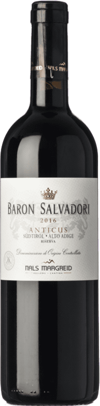 53,95 € Kostenloser Versand | Rotwein Nals Margreid Baron Salvadori Anticus Reserve — Gereift D.O.C. Alto Adige Trentino-Südtirol Italien Merlot, Cabernet Sauvignon Flasche 75 cl